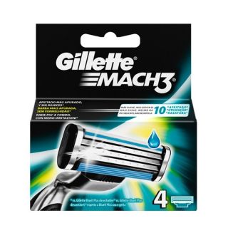 Gillette Recambios Mach3 4 uds