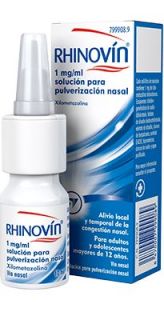 Rhinovin 1 mg/ml nebulizador nasal 10 ml