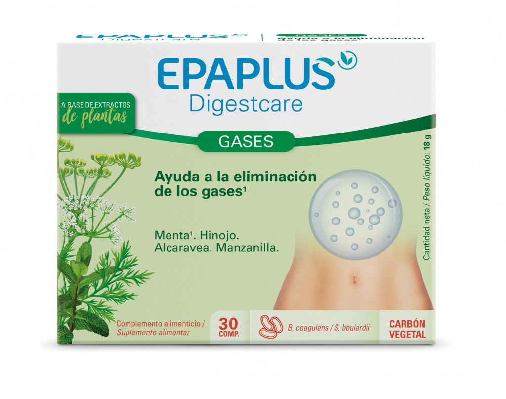 Epaplus Digestcare Gases 30 comprimidos