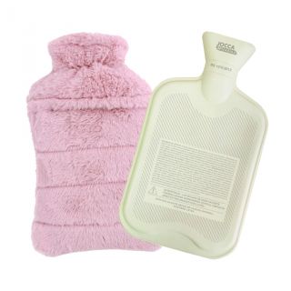 Bolsa de Agua Caliente Rosa Funda Pelo