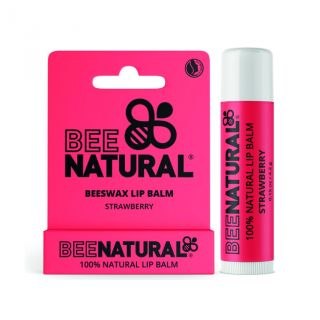 Bee Natural Bálsamo Labial Cera de Abeja Sabor Fresa