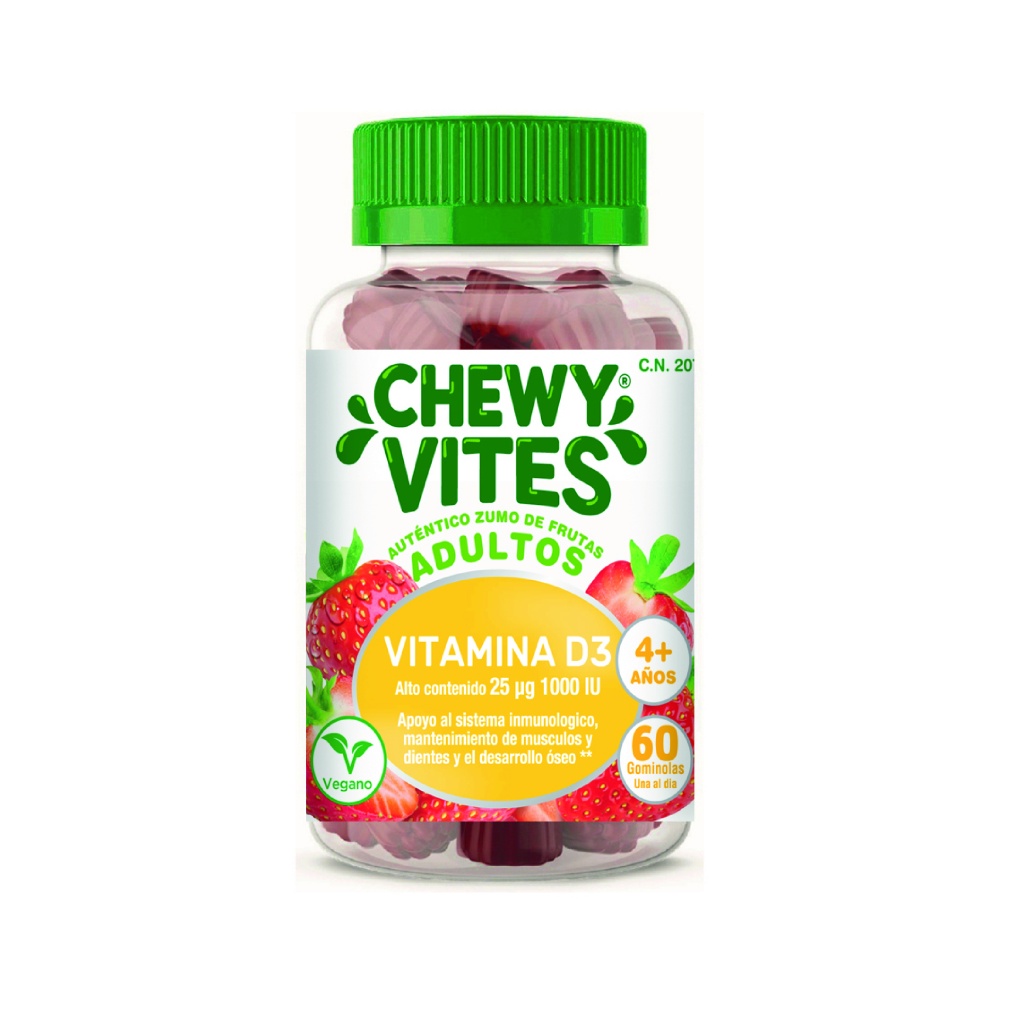 Chewy Vites Adulto Vitamina D 60 unidades