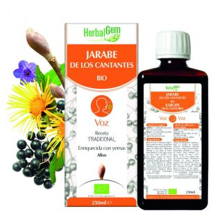 HERBALGEM Jarabe de los Cantantes Bio 250 ml