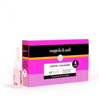 Nuggela & Sulé Pack 4 Ampollas Keratina-Hialurónico 10ml