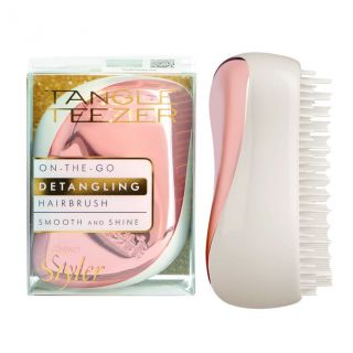 Tangle Teezer Cepillo antienredos Compact Styler Rose Gold Cream