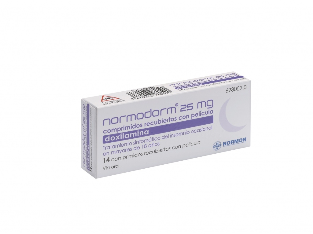Normodorm 25 mg 14 comprimidos recubiertos