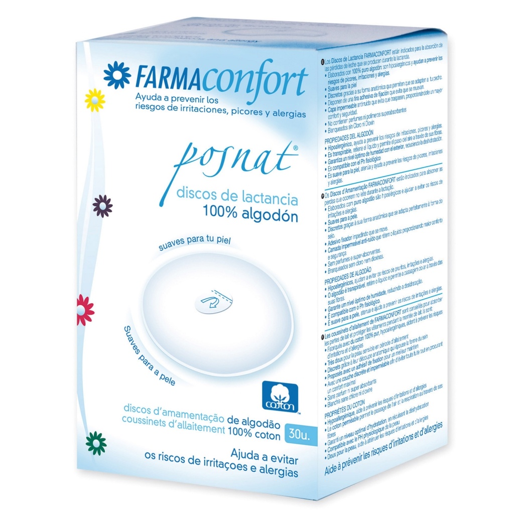 Farmaconfort 30 discos lactancia postnatal