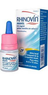 Rhinovin infantil 0.5 mg/ml gotas nasales 10 ml