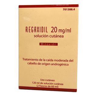 Regaxidil 20 Mg/Ml Solucion Cutanea 2 Frascos 60 Ml