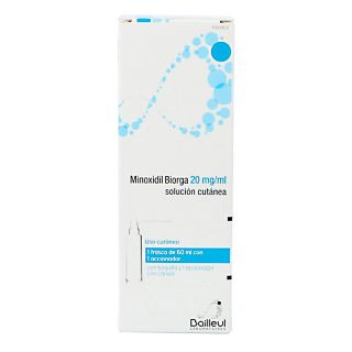 Minoxidil Biorga 20 Mg/Ml Solucion Cutanea 1 Frasco 60 Ml + 1 Accionador De Boquilla Y 1 Accionador Con Canula