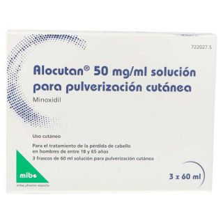 Alocutan 50 Mg/Ml Solucion Para Pulverizacion Cutanea 3 Frascos 60 Ml