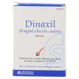 Dinaxil 50 Mg/Ml Solucion Cutanea 2 Frascos 120 Ml