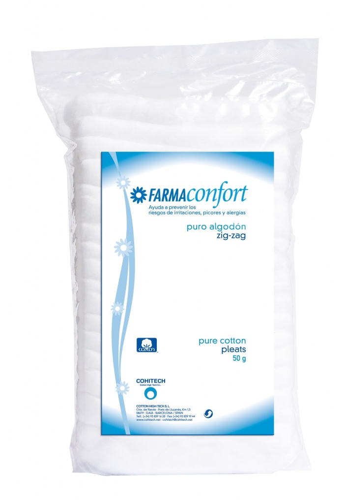 Farmaconfort algodón zig-zag 50 g