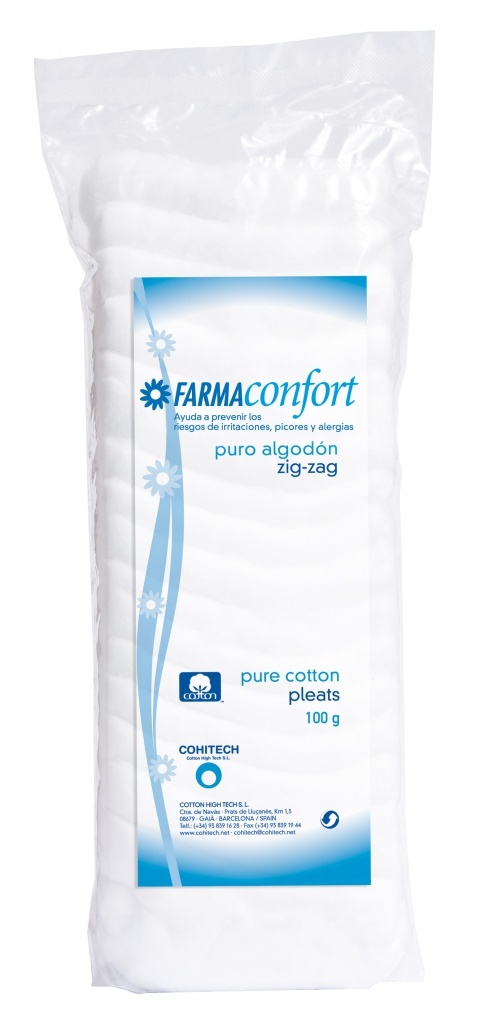 Farmaconfort algodón zig-zag 100 g