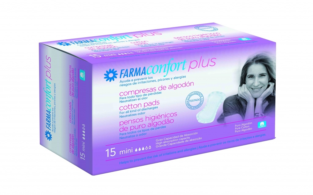 Compresas Farmaconfort Algodón orgánico ideales posparto