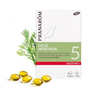 Pranarôm OLEOCAPS+ 5 Ciclo Menstrual BIO 30 caps.