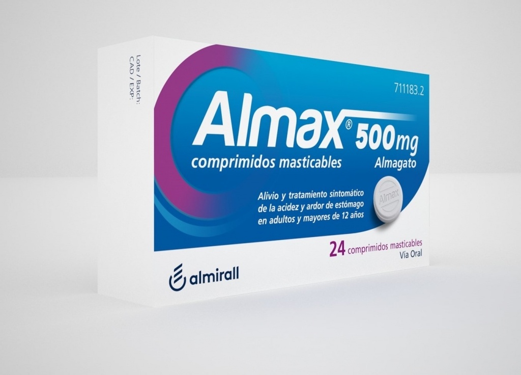 Almax 500 mg 24 comprimidos masticables
