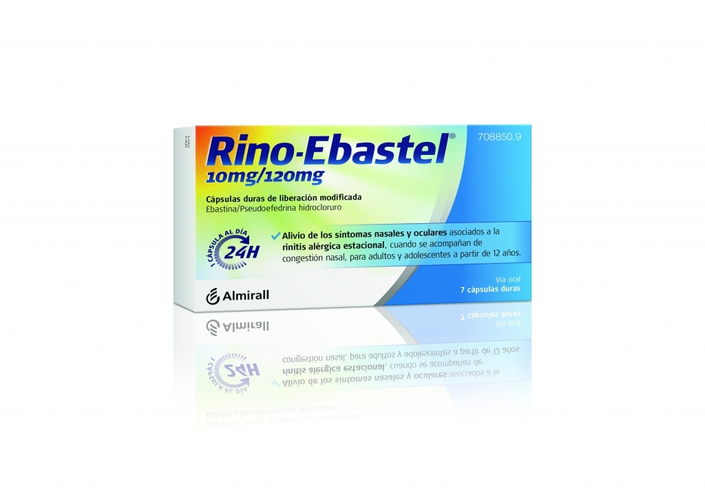 Rino Ebastel 10/120 mg 7 cápsulas