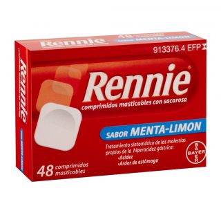 Rennie Sabor Menta-Limón 48 comprimidos masticables