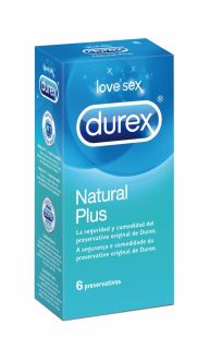 Durex Preservativos Natural Plus Easy On 6 Unidades