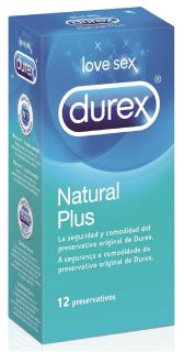 Durex Preservativos Natural Plus Easy On 12 unidades
