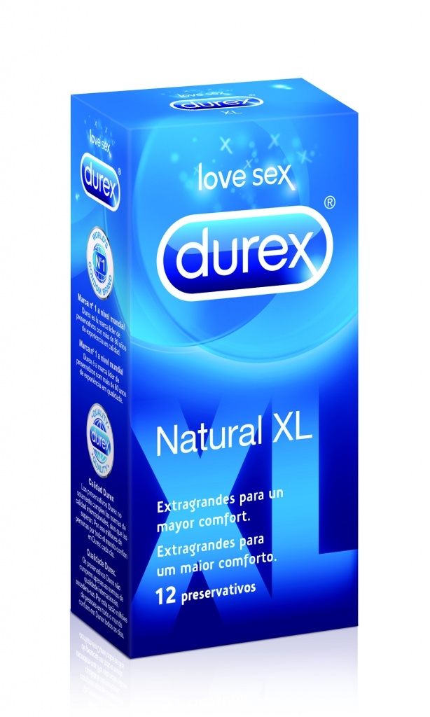 Durex Preservativos Natural XL 12 Unidades
