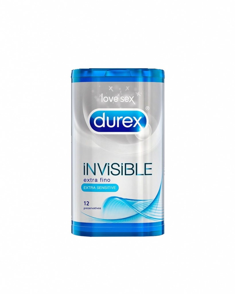 Durex Preservativos Invisible Extra Sensitivo 12 Unidades