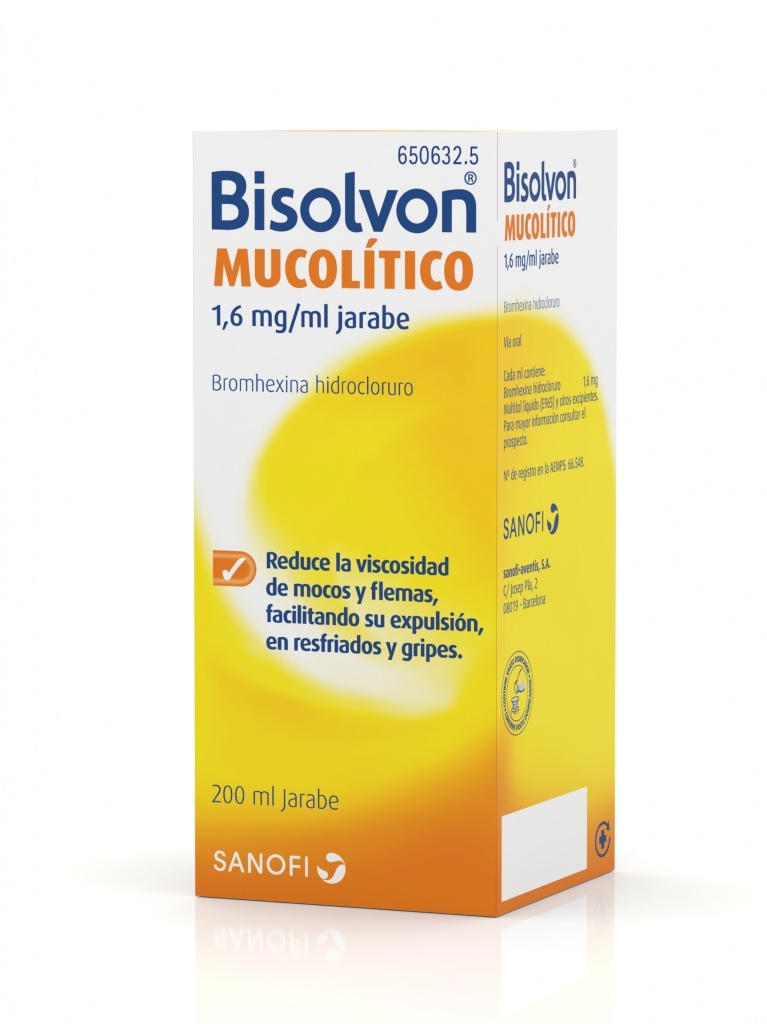 Bisolvon Mucolítico jarabe 200 ml