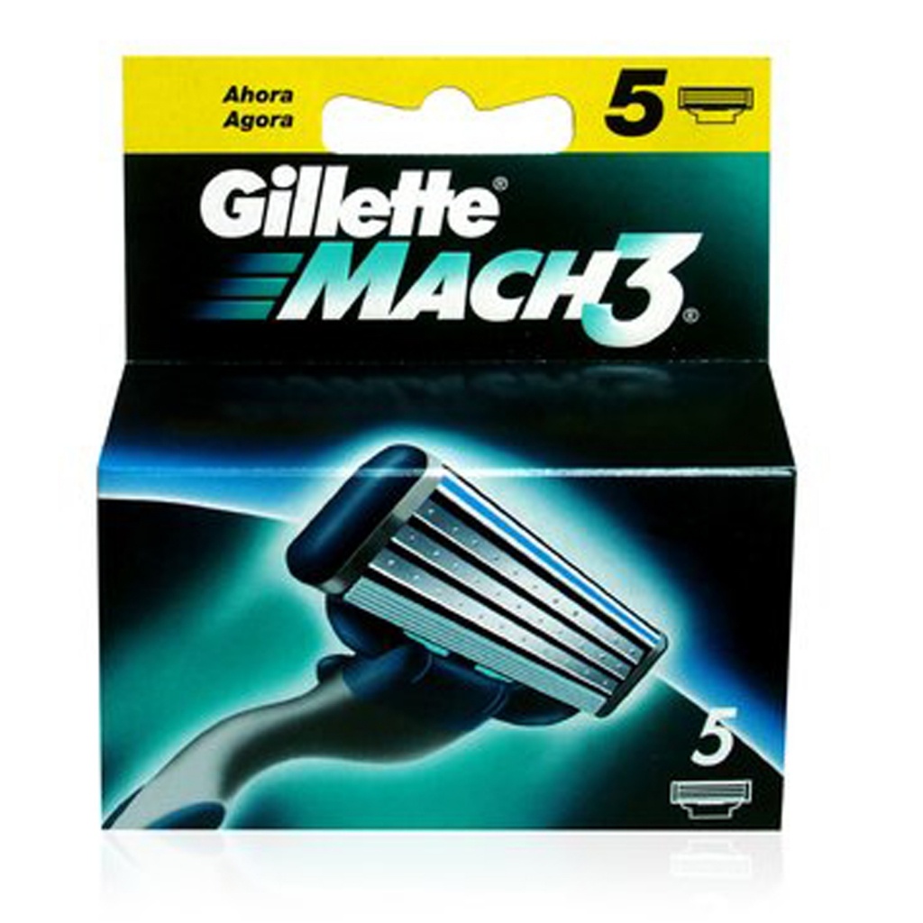Gillette Recambios Mach3  5 uds