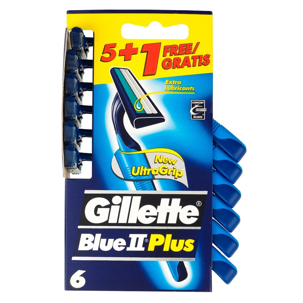 Gillette maquinilla afeitar blue plus II 5+1 L.H.
