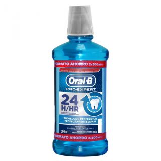 Oral-B colutorio pro expert protección 24H 2x500 ml