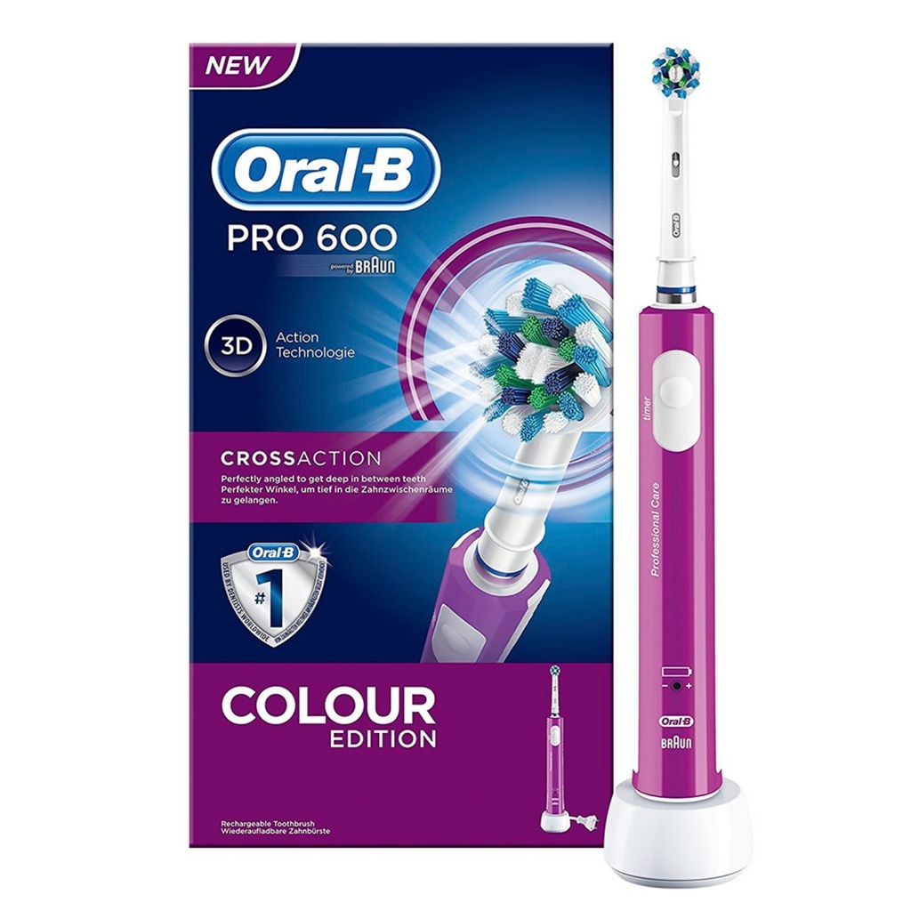 Oral-B cepillo eléctrico Pro 600 crossaction morado