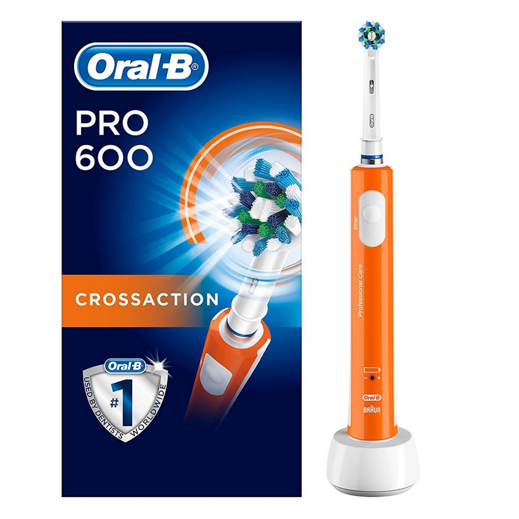 Oral-B cepillo eléctrico Pro 600 crossaction naranja