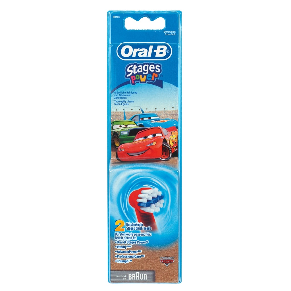 Oral-B recambio cepillo eléctrico infantil Cars 3 unidades