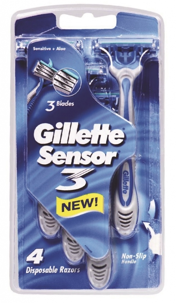 Gillette maquinilla desechable sensor III 4+1 unidades