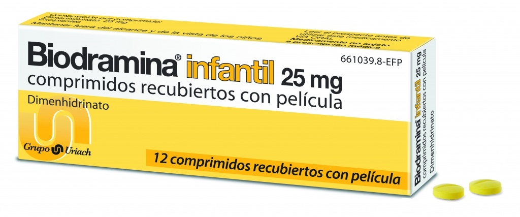 Biodramina infantil 12 comprimidos