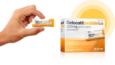 Gelocatil 250 mg 12 sobres granulado oral
