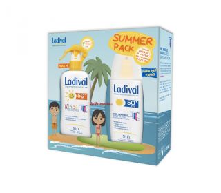 Ladival Protector Solar Summer Pack Spray Adultos 50FPS + Spray Niños 50SPF 