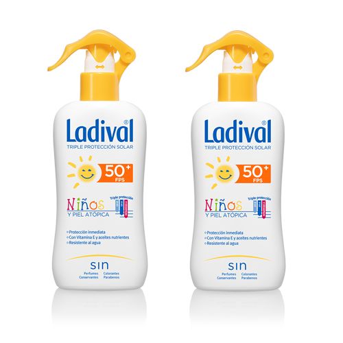 Ladival Protector Solar Niños duplo FPS50 Spray 200 ml + 2º Unidad al 50%