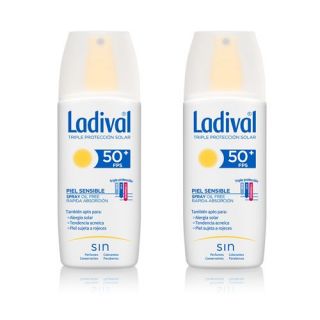 Ladival Protector Solar Piel Sensible Spray FPS50+ 150 ml Pack 2ªunidad al 50%