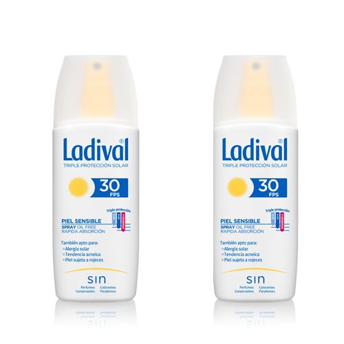 Ladival Protector Solar Piel Sensible Spray FPS30 150 ml Pack 2ªunidad al 50%