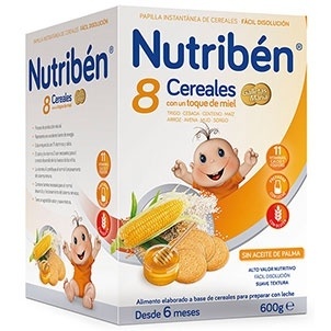 Nutriben 8 Cereales con un toque de Miel Galletas María 600 g