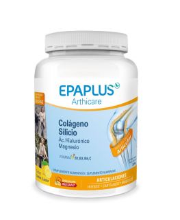 Epaplus Colágeno con Silicio, Ácido Hialurónico, Magnesio en polvo Sabor Limón 334 g (30 días)