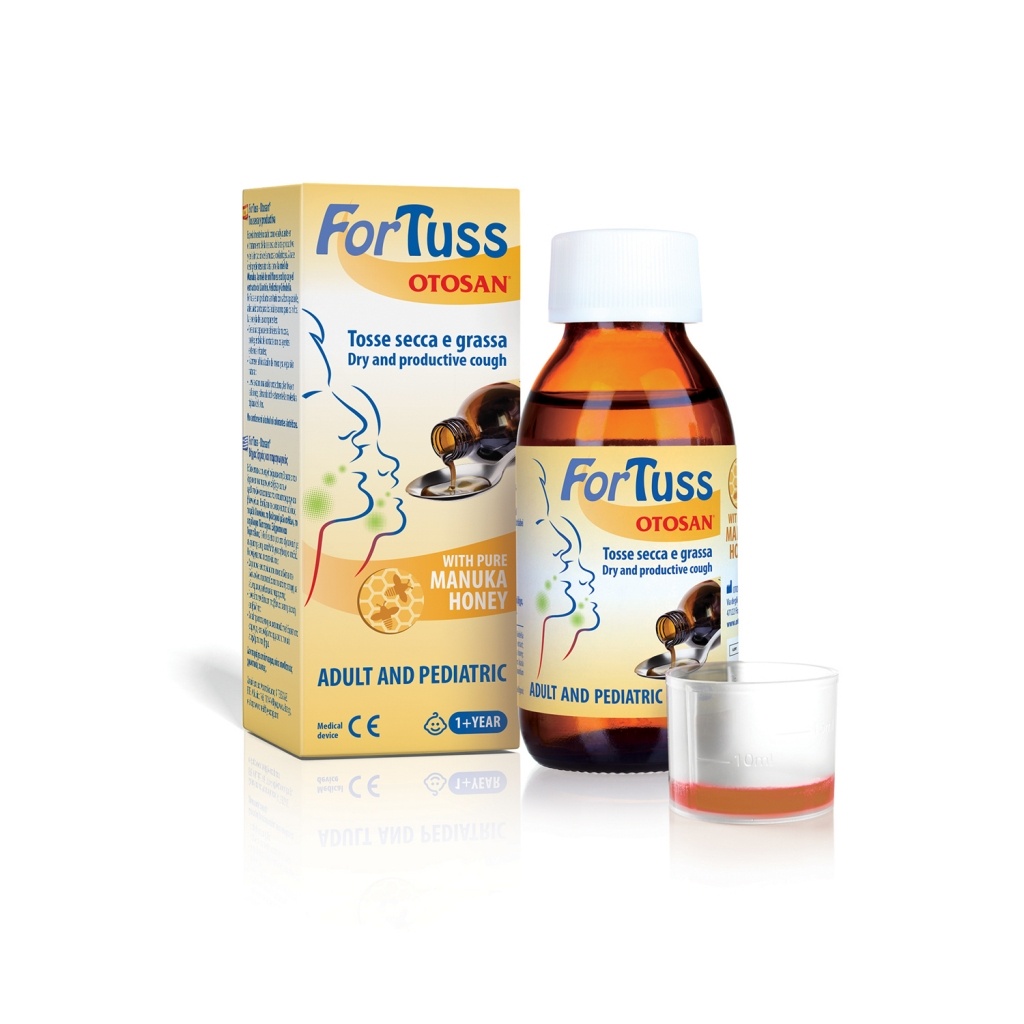 Otosan Fortuss Jarabe contra la tos para Adultos y Niños 180 g  (a base de miel de Manuka)