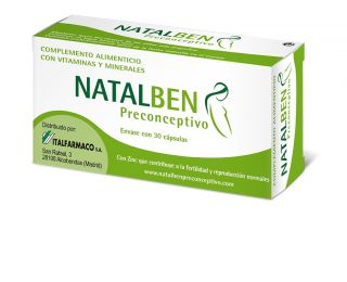 Natalben Preconceptivo 30 Cápsulas