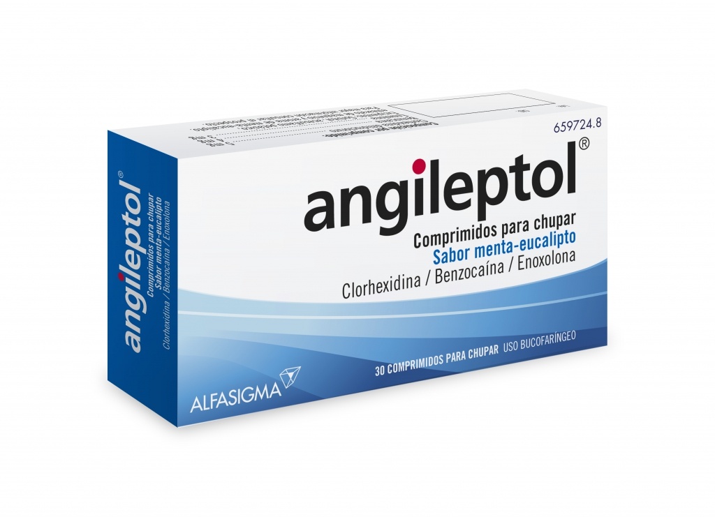 Angileptol 30 comprimidos menta eucalipto