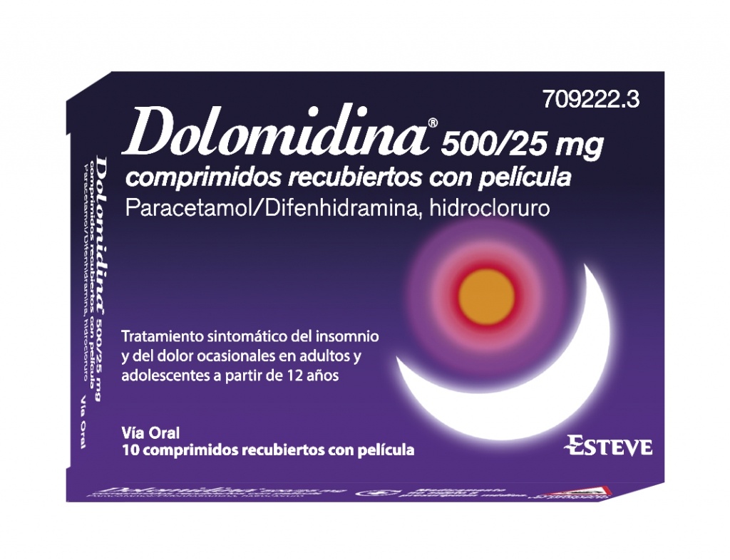 Dolomidina EFG 500/25 mg 10 comprimidos