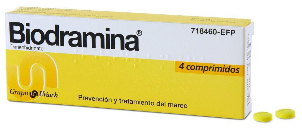 Biodramina 4 comprimidos