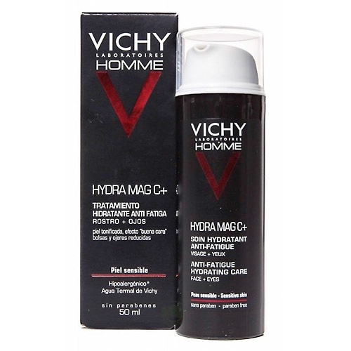 Vichy Hombre Hydra Mag C+ Tratamiento Hidratante Anti-Fatiga 50 ml Rostro + Ojos