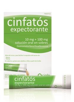 Cinfatos Expectorante 10/100 mg 18 sobres